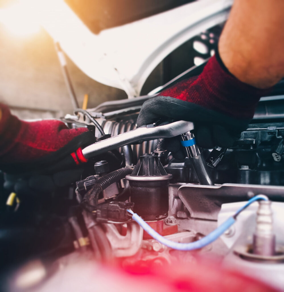 mechanic working on auto repairs