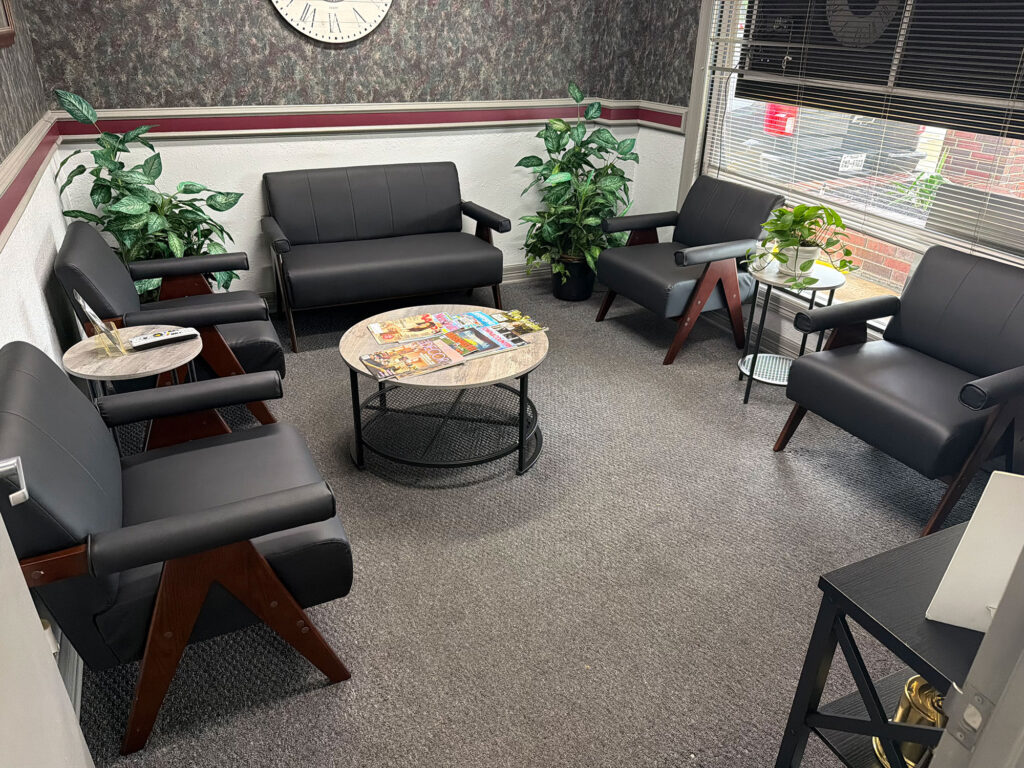 New waiting room furniture
